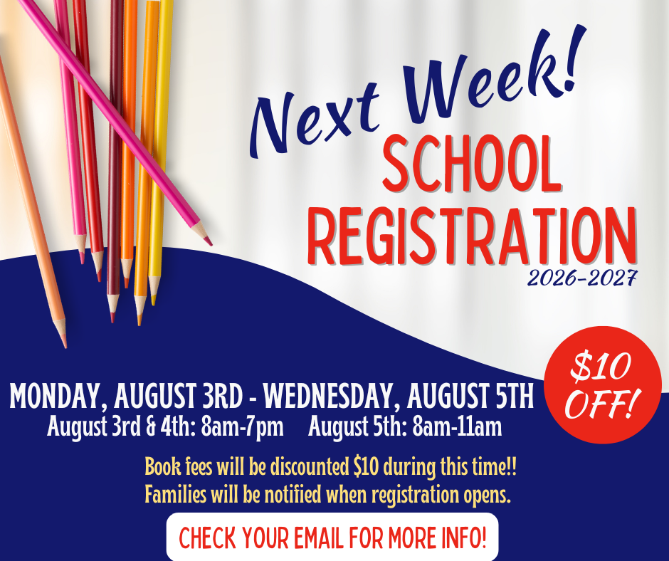 Registration next week